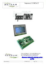 Preview for 1 page of SEFRAM Sequencer COMPACT Manual