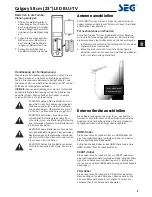 Preview for 11 page of Seg Calgary Operating Instructions Manual