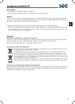 Preview for 6 page of Seg Cordoba 66cm Operating Instructions Manual