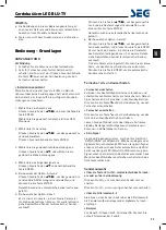 Preview for 12 page of Seg Cordoba 66cm Operating Instructions Manual