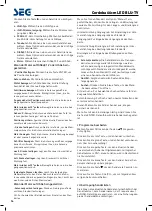 Preview for 15 page of Seg Cordoba 66cm Operating Instructions Manual