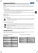 Preview for 24 page of Seg Cordoba 66cm Operating Instructions Manual