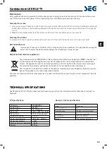 Preview for 55 page of Seg Cordoba 66cm Operating Instructions Manual