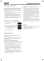 Preview for 64 page of Seg Cordoba 66cm Operating Instructions Manual