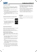 Preview for 92 page of Seg Cordoba 66cm Operating Instructions Manual