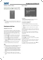 Preview for 96 page of Seg Cordoba 66cm Operating Instructions Manual