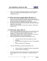 Preview for 20 page of Seg CR 105K Operating Instructions Manual