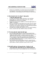 Preview for 22 page of Seg CR 105K Operating Instructions Manual