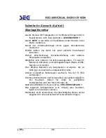 Preview for 28 page of Seg CR 105K Operating Instructions Manual