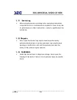 Preview for 38 page of Seg CR 105K Operating Instructions Manual