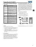 Preview for 13 page of Seg Florenz 55 Operating Instructions Manual