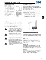 Preview for 39 page of Seg Florenz 55 Operating Instructions Manual