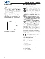 Preview for 56 page of Seg Florenz 55 Operating Instructions Manual