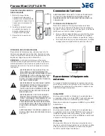 Preview for 65 page of Seg Florenz 55 Operating Instructions Manual