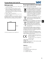 Preview for 81 page of Seg Florenz 55 Operating Instructions Manual