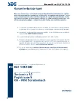 Preview for 82 page of Seg Florenz 55 Operating Instructions Manual