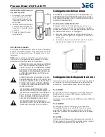 Preview for 93 page of Seg Florenz 55 Operating Instructions Manual