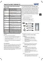 Предварительный просмотр 13 страницы Seg Kyoto Operating Instructions Manual