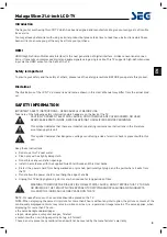 Preview for 32 page of Seg Malaga Operating Instructions Manual