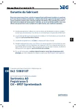 Preview for 78 page of Seg Malaga Operating Instructions Manual