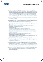 Preview for 79 page of Seg Malaga Operating Instructions Manual