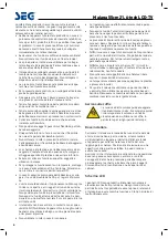 Preview for 83 page of Seg Malaga Operating Instructions Manual