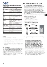 Preview for 13 page of Seg Manhattan Operating Instructions Manual