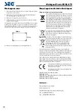 Предварительный просмотр 95 страницы Seg MICHIGAN Operating Instructions Manual