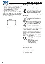 Предварительный просмотр 127 страницы Seg MICHIGAN Operating Instructions Manual