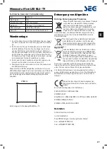 Preview for 29 page of Seg Minnesota Operating Instructions Manual