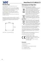 Предварительный просмотр 35 страницы Seg Nizza Operating Instructions Manual