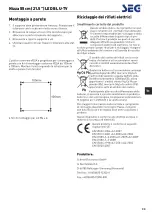 Предварительный просмотр 142 страницы Seg Nizza Operating Instructions Manual