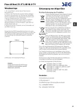 Предварительный просмотр 33 страницы Seg Pisa-A Operating Instructions Manual