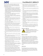 Preview for 37 page of Seg Pisa-B Operating Instructions Manual