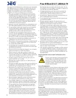 Preview for 67 page of Seg Pisa-B Operating Instructions Manual