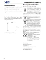 Preview for 123 page of Seg Pisa-B Operating Instructions Manual