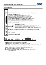 Предварительный просмотр 43 страницы Seg Portofino Operating Instructions Manual