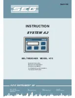 Предварительный просмотр 1 страницы Seg System A2 H15 General Information Manual