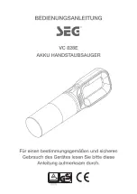 Preview for 1 page of Seg VC 828E Instruction Manual