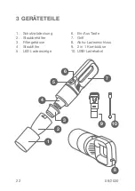 Предварительный просмотр 22 страницы Seg VC 828E Instruction Manual