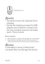 Preview for 61 page of Seg VC 828E Instruction Manual