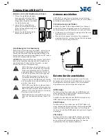 Предварительный просмотр 11 страницы Seg Virginia Operating Instructions Manual