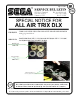 Предварительный просмотр 1 страницы Sega ALL AIR TRIX DLX Service Bulletin