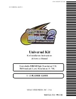 Sega Capcom vs SNK 2 Installation, Instruction And  Service Manual preview