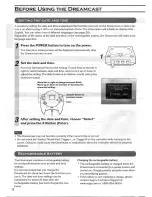 Предварительный просмотр 12 страницы Sega Dreamcast Instruction Manual