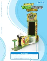 Sega Giant Plants vs Zombies The Last Stand Manual preview