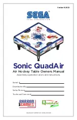 Sega Sonic QuadAir Manual preview
