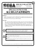 Предварительный просмотр 6 страницы Sega Universal Kit Service Manual