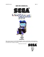 Sega Virtua Cop 3 Deluxe Type Service Manual preview