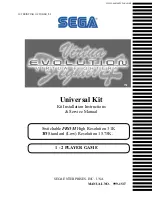 Sega Virtua Fighter 4 Evolution Installation, Instruction And  Service Manual preview